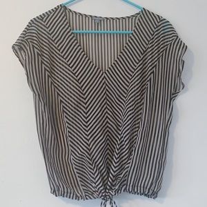 Charlotte russe Striped Cinch top size S